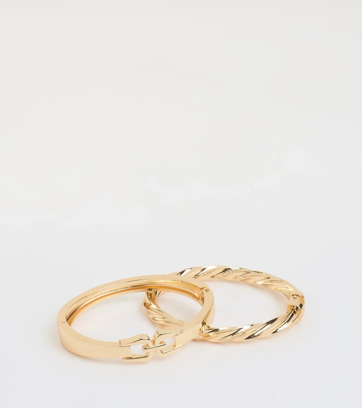 Double The Drama Chain And Twist Bangle Set
