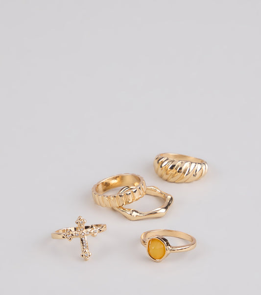 Stack It Up Mixed Ring Set