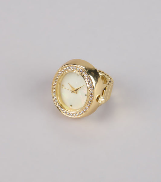 Timeless Spark Oval Watch Ring
