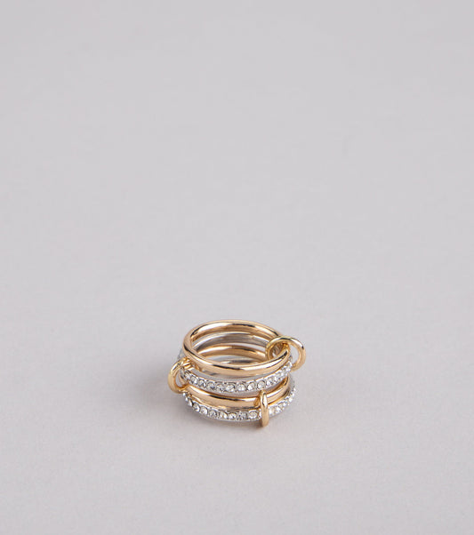 Stylish Stack Interlocking Rings