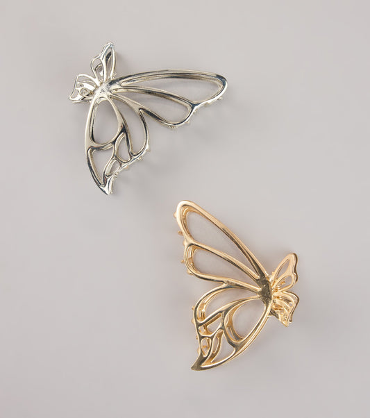Winged Beauty Butterfly Claw Clip Duo