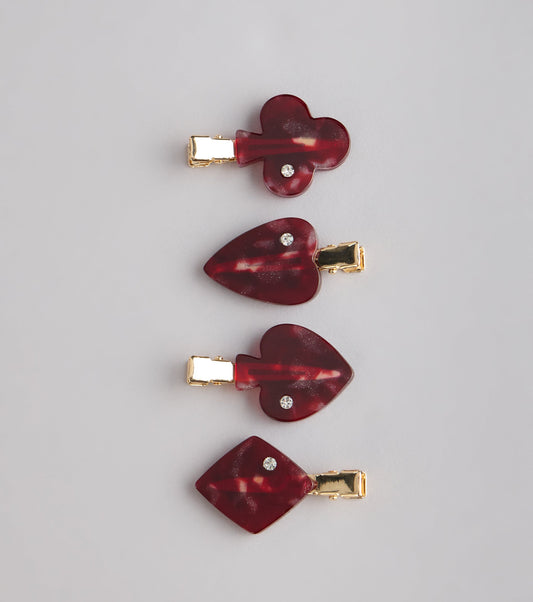 Lucky You Charm Hair Clip Set