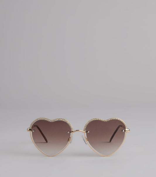 Heartbreaker Status Rhinestone Sunglasses