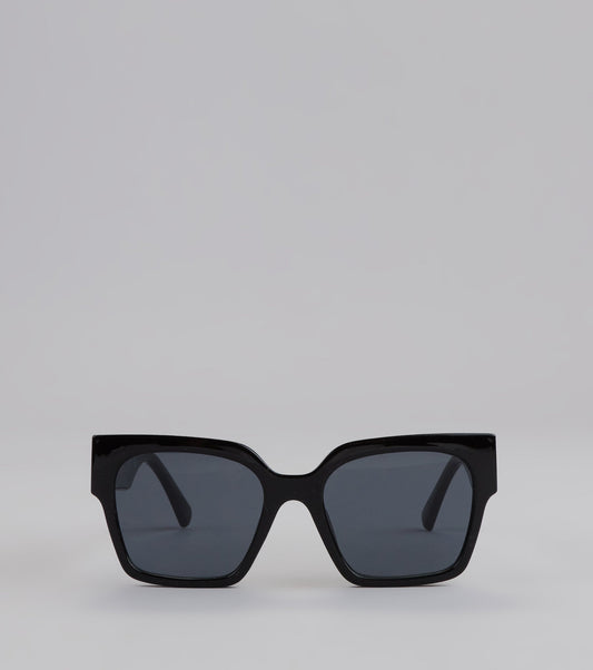 Call Me Later Oversized Square Sunglasses