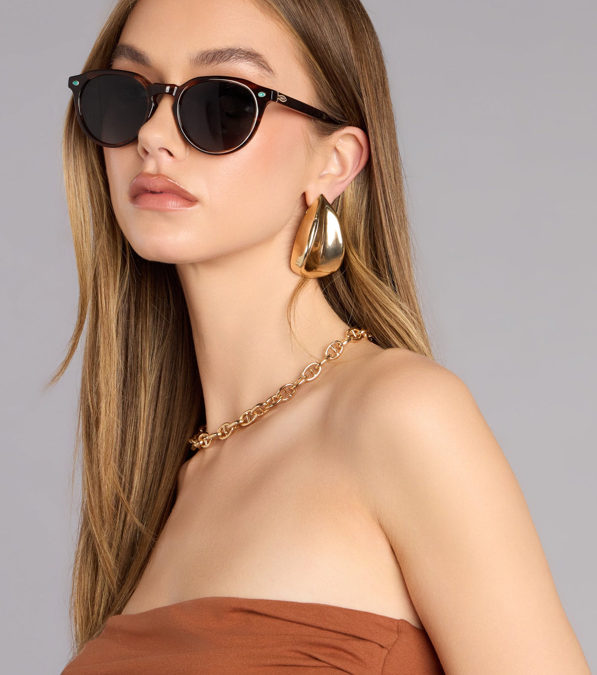DIFF Sequoia Round Sunglasses