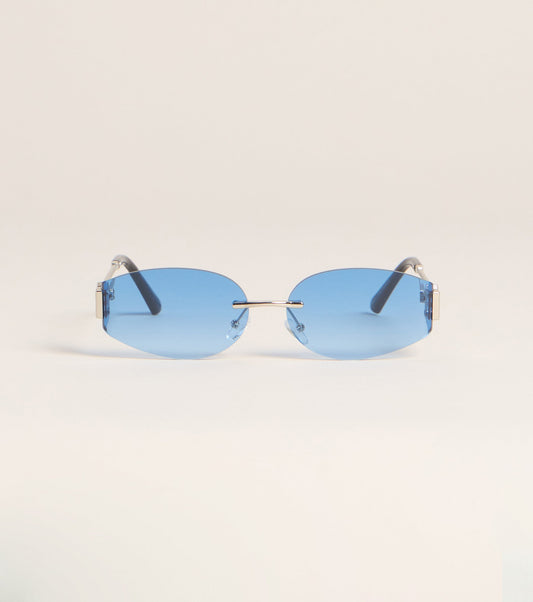 Sleek Attitude Oval Sunglasses