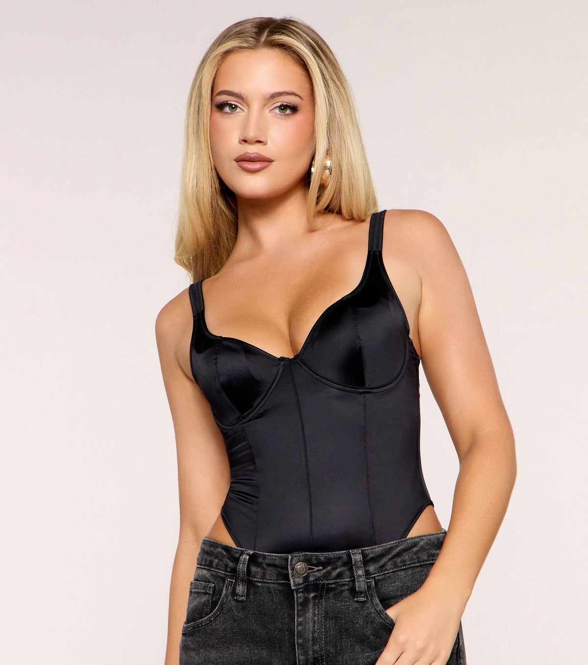 Quiet Glow Satin Bodysuit