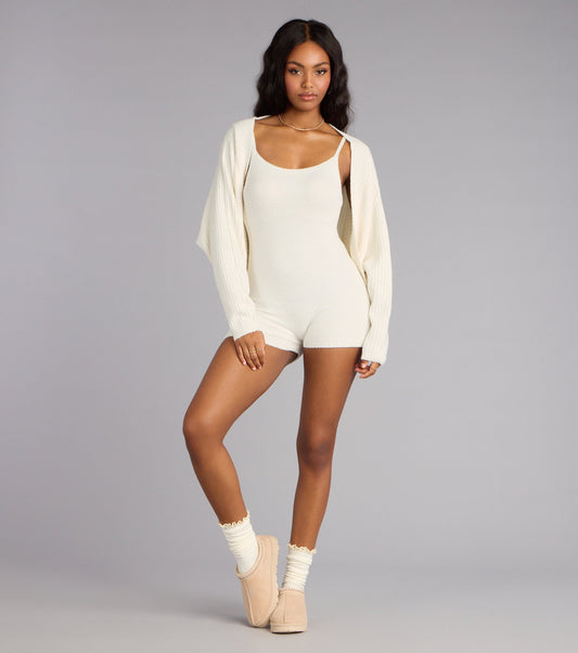 Fall Mornings Chenille Knit Cardigan