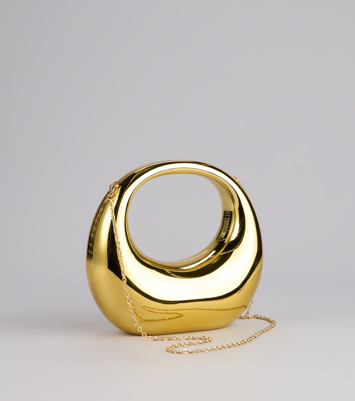 Structured Shine Metallic Bag