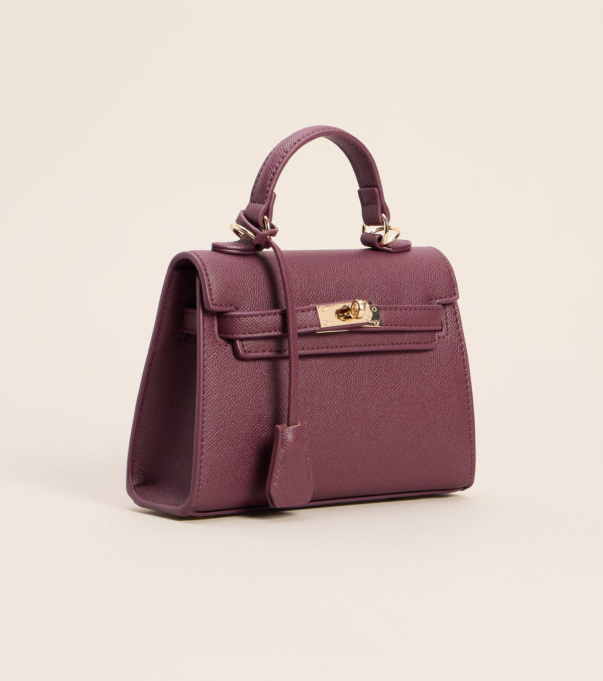 Little Luxe Twist Lock Mini Satchel Bag