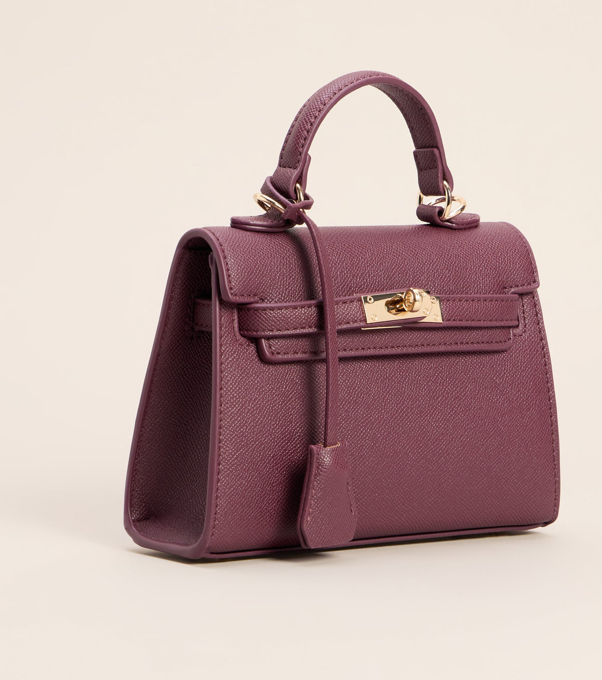 Little Luxe Twist Lock Mini Satchel Bag