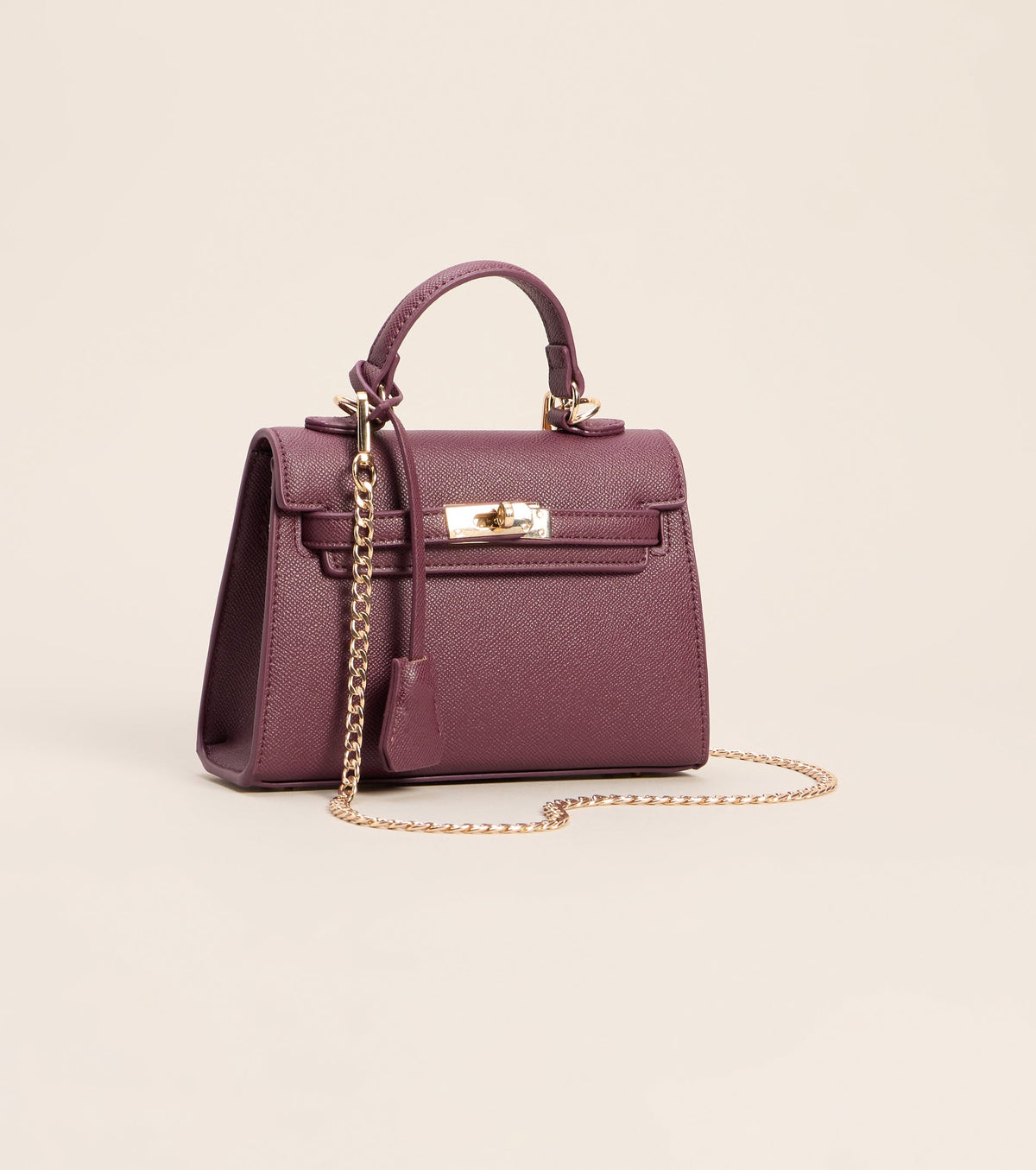 Little Luxe Twist Lock Mini Satchel Bag