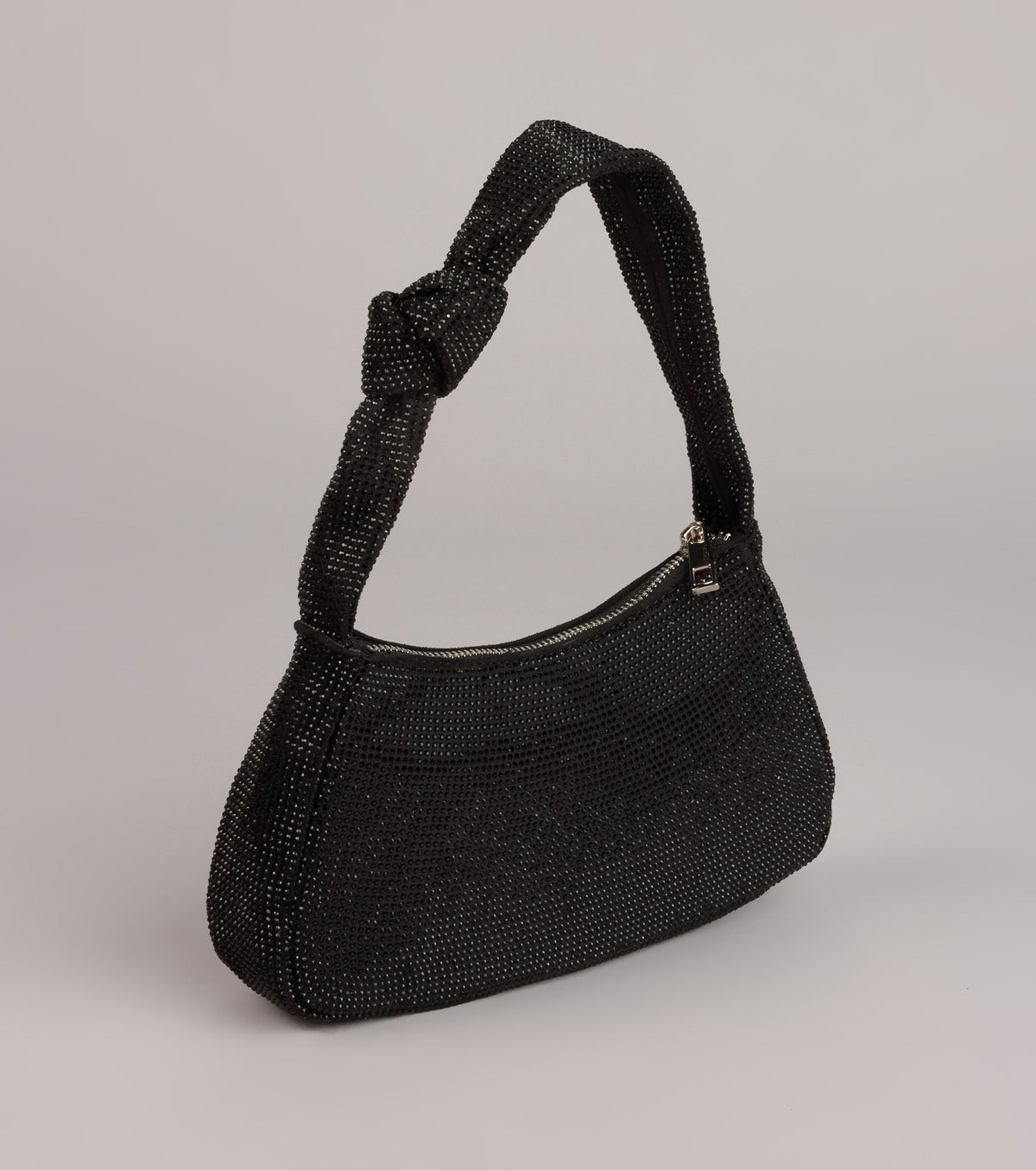Glow Factor Rhinestone Shoulder Bag