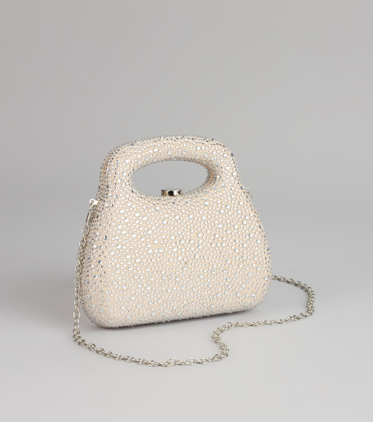 The Glimmer Drop Rhinestone Clutch Bag
