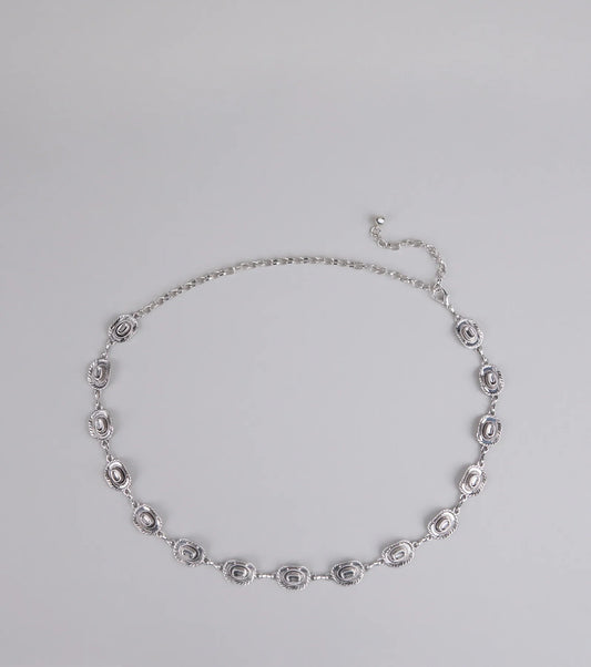 Boot It Up Cowboy Hat Chain Belt
