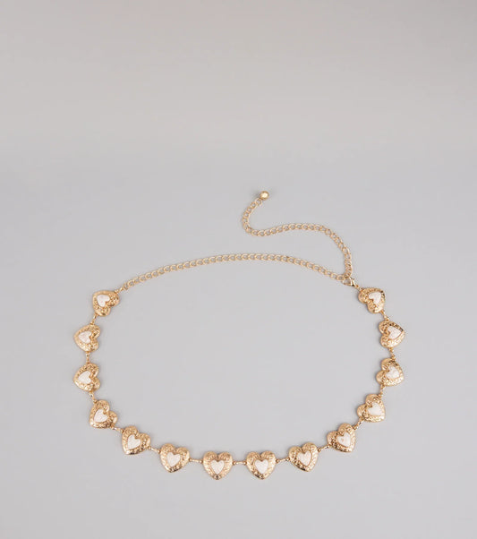 Wanderlust Dreams Heart Chain Belt