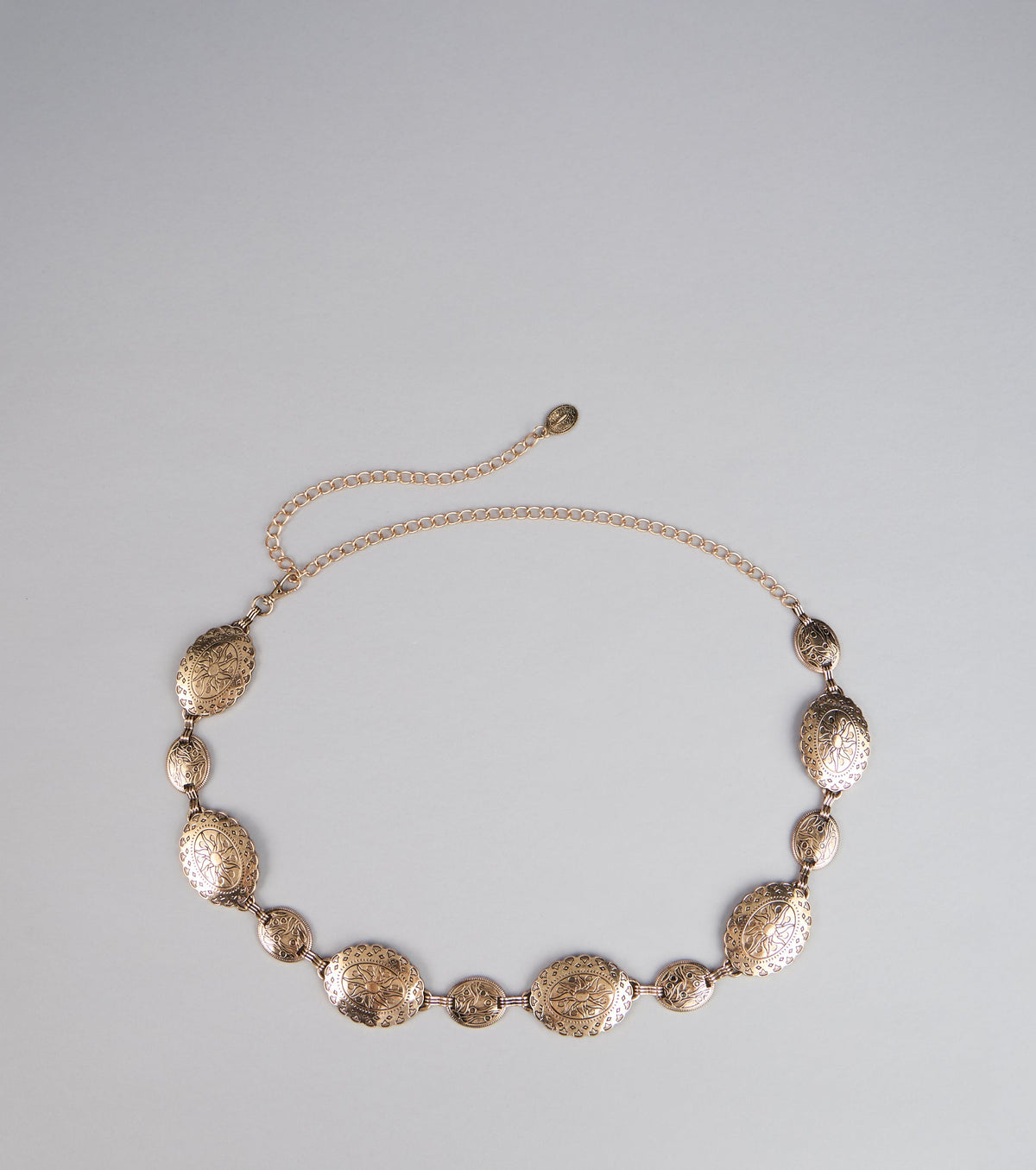 Gilded Elegance Medallion Chain Belt