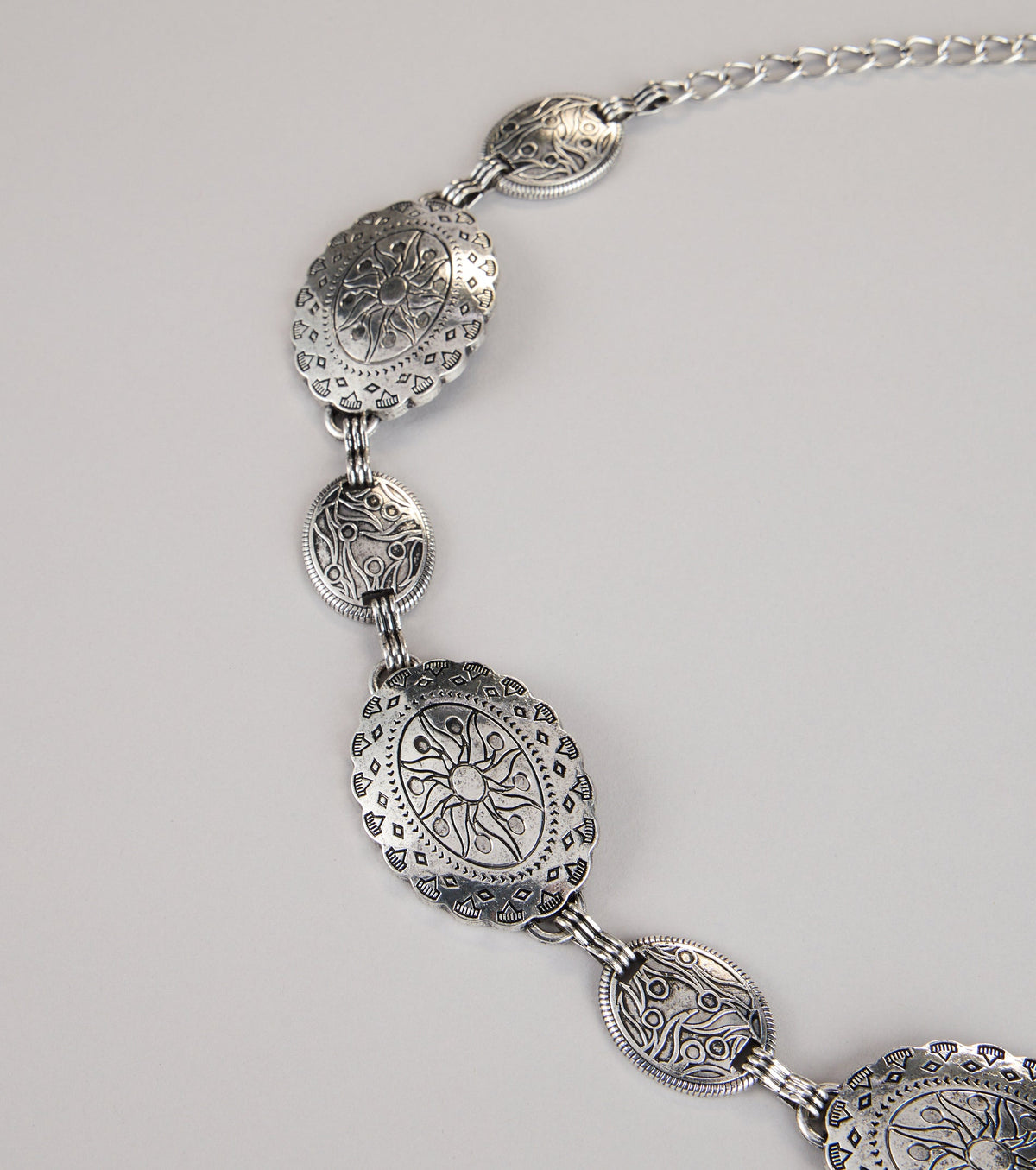 Gilded Elegance Medallion Chain Belt
