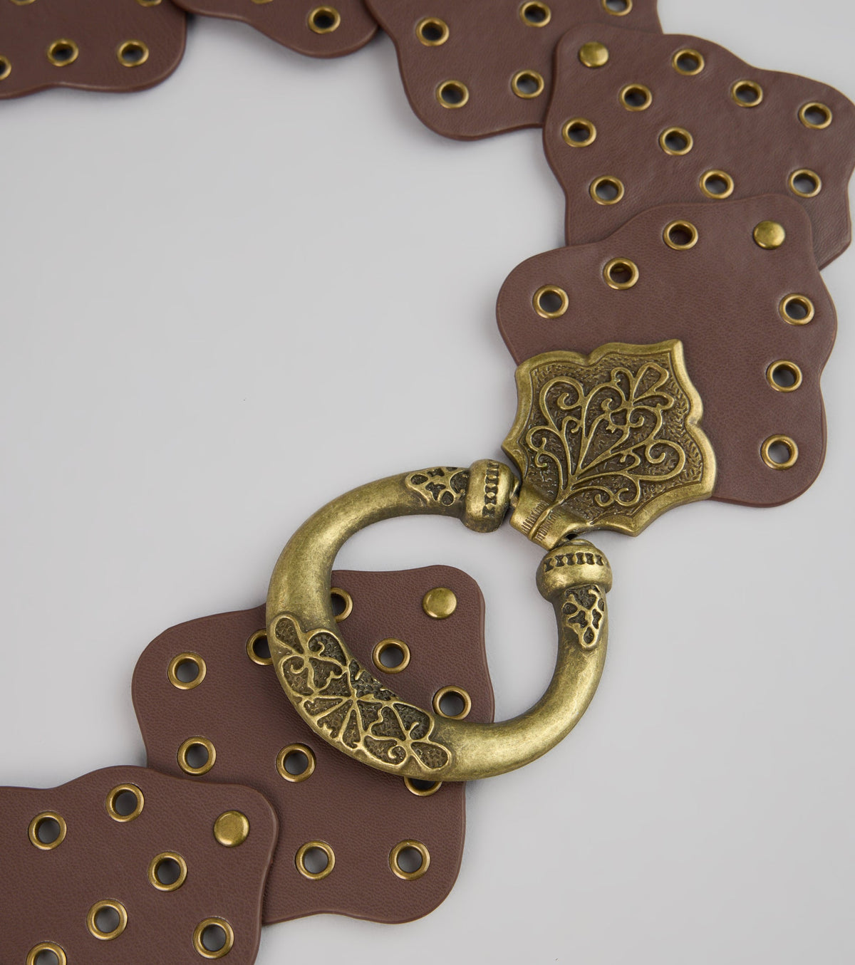 Vintage Charm Grommet Belt