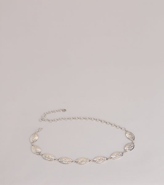 Cool Girl Edge Concho Chain Belt