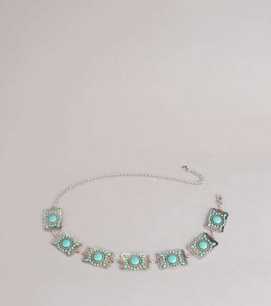 Desert Glow Concho Chain Belt