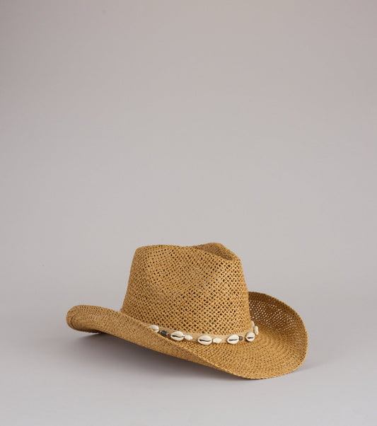 Seaside Rodeo Shell Cowboy Hat