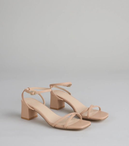 On Repeat Strappy Block Heels