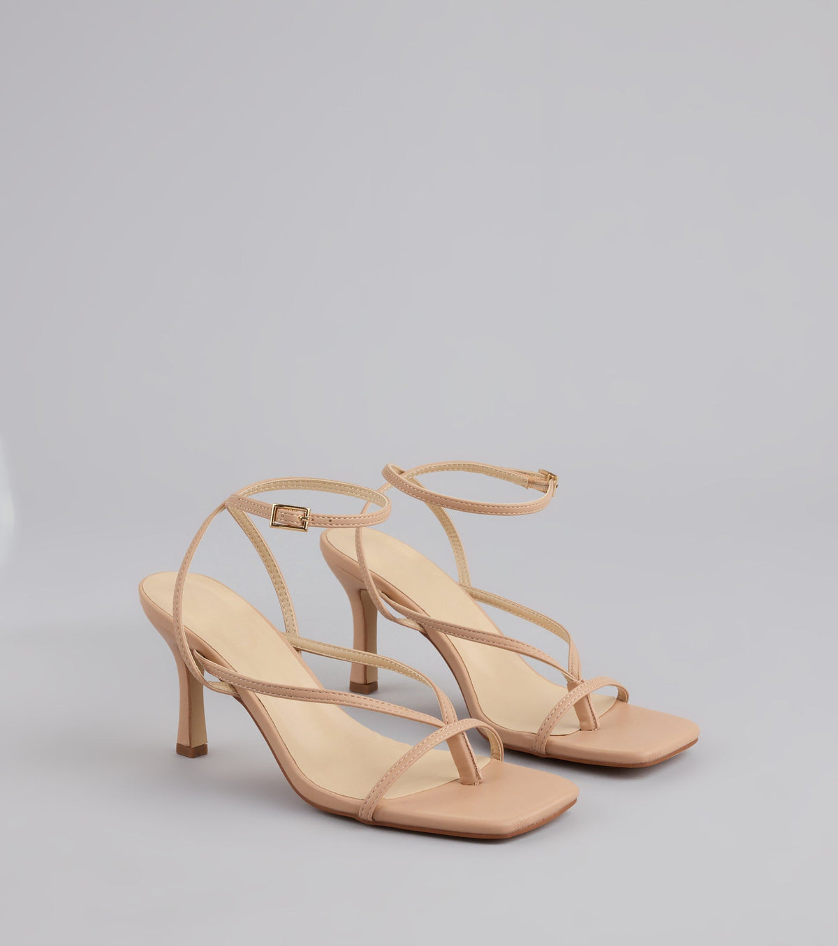 Strut Factor Thong Strappy Stiletto Heels