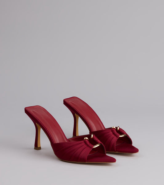 Touch Of Drama Stiletto Mules