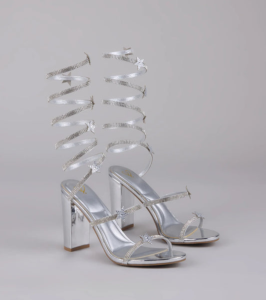 Catch Me in the Cosmos Star Spiral Heels