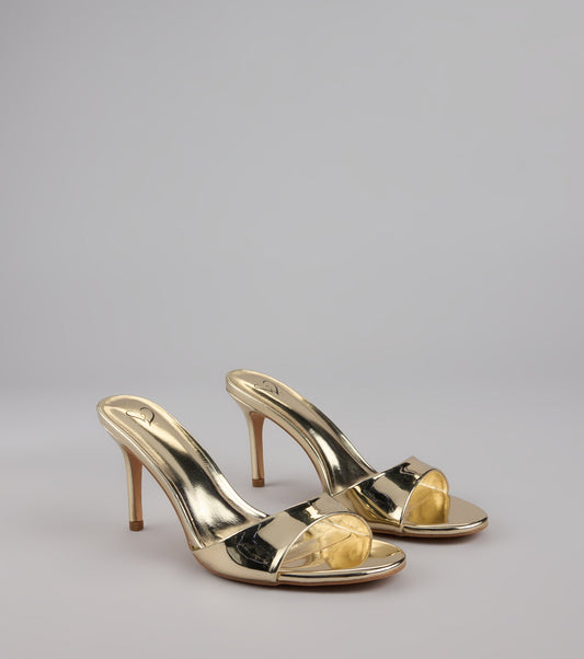 Just Like Magic Metallic Stiletto Heels