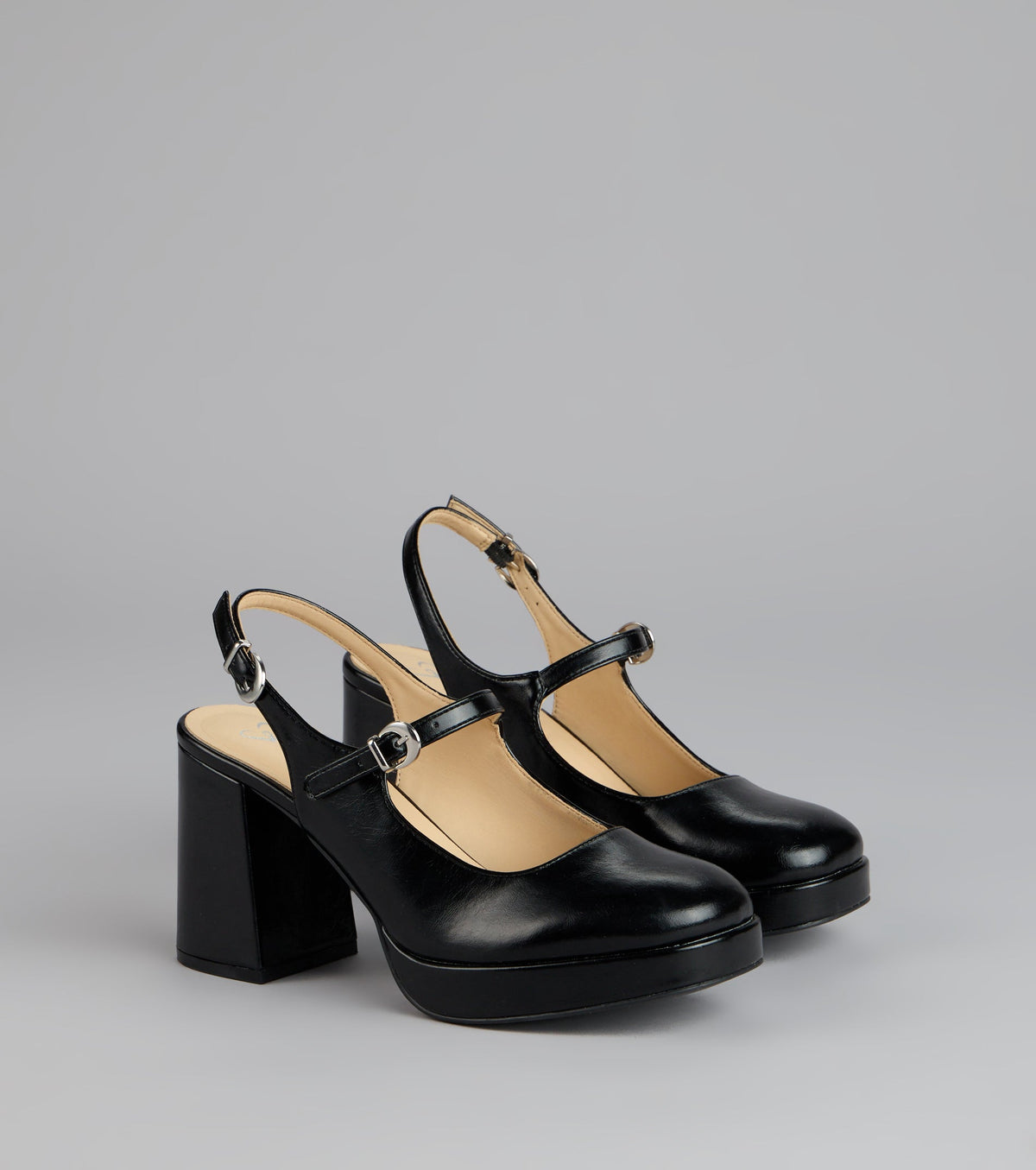 Retro Revival Faux Leather Mary Janes