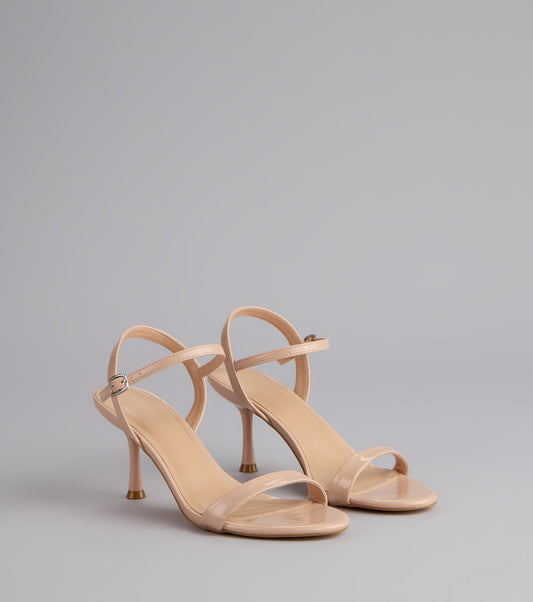 Sleek And Simple Patent Kitten Heels