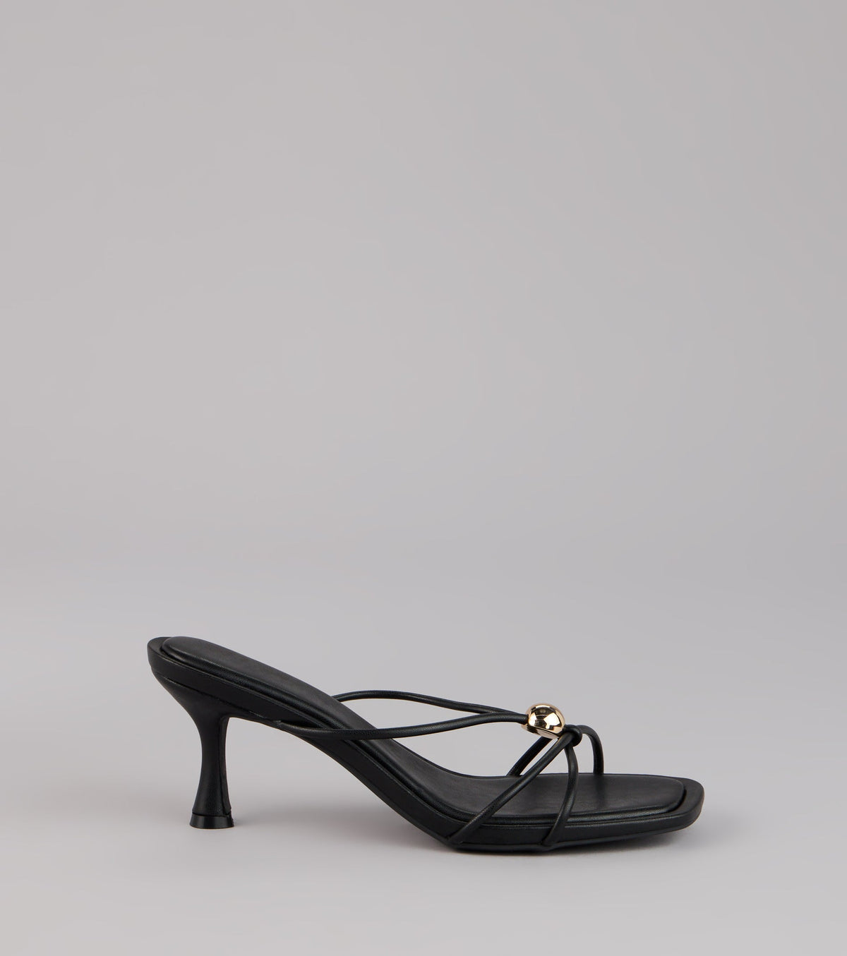 Sleek Luxe Strappy Stiletto Mules