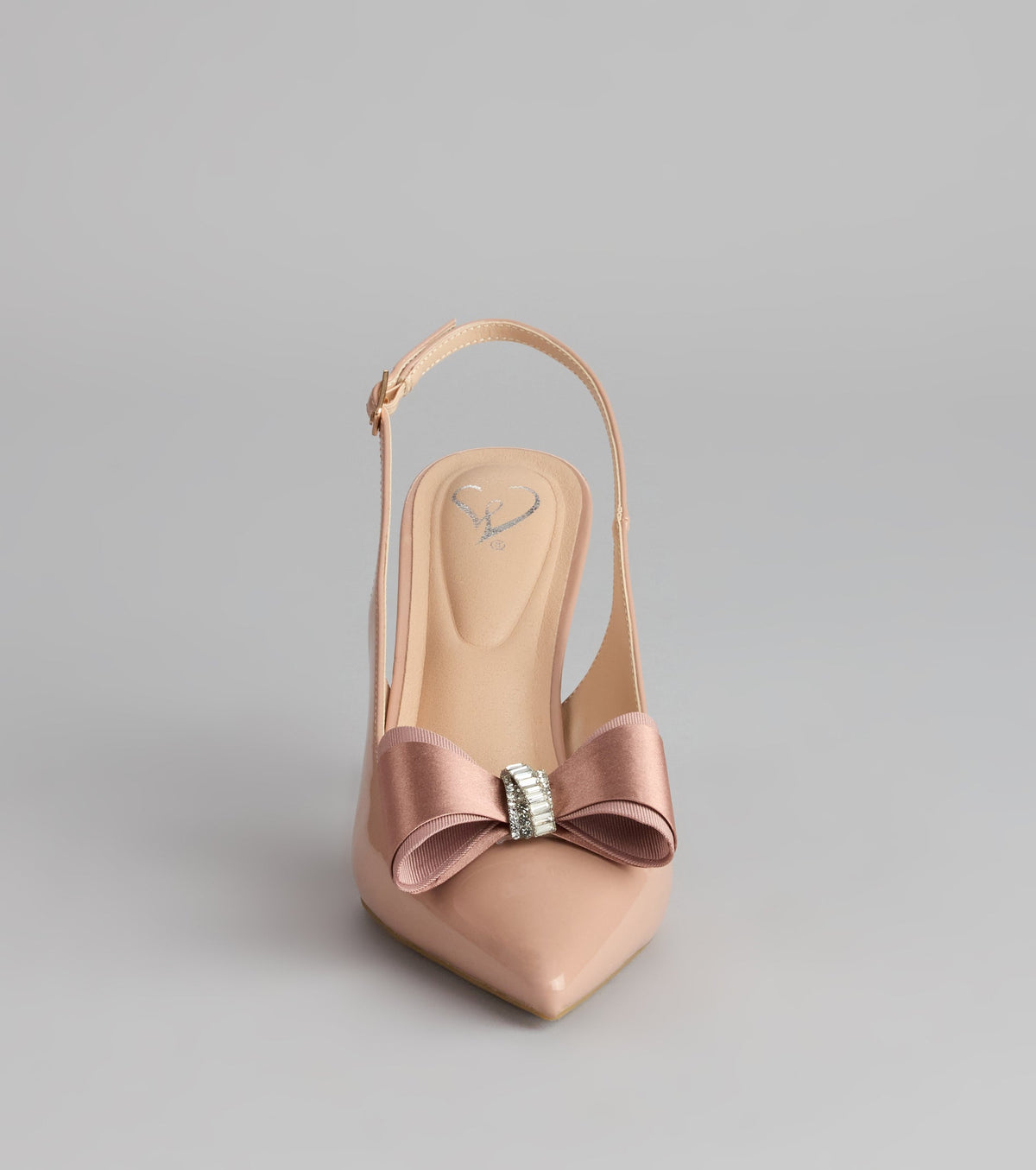 Sweet Step Bow Detail Slingback Pumps