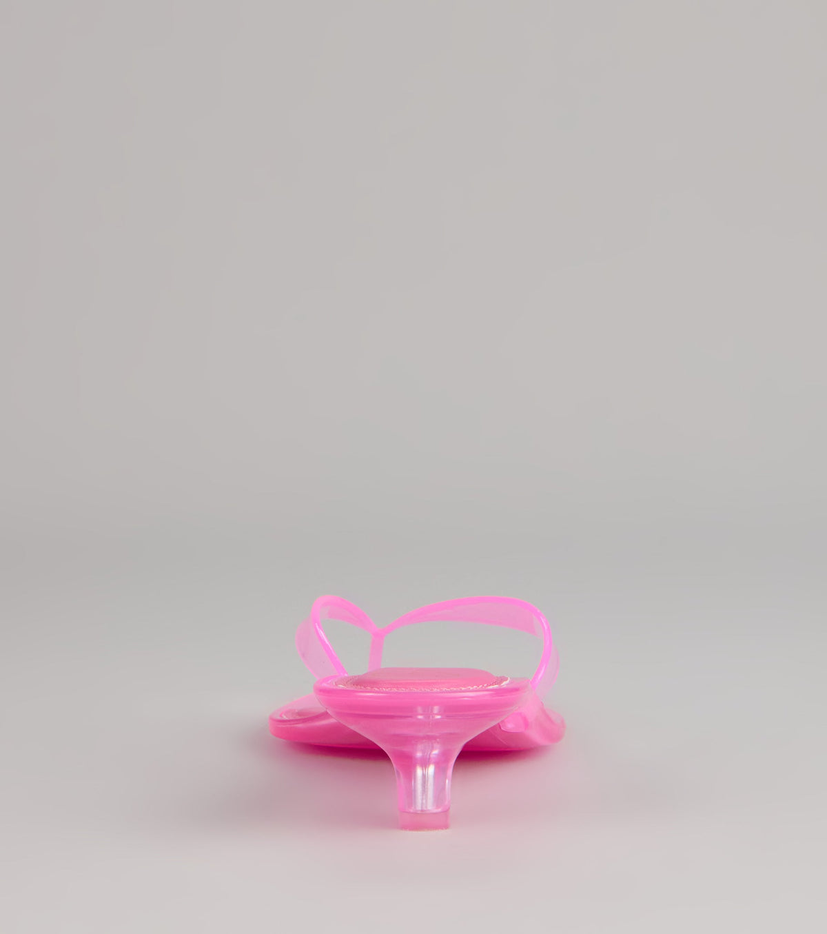 Clear Choice Jelly Thong Kitten Heels