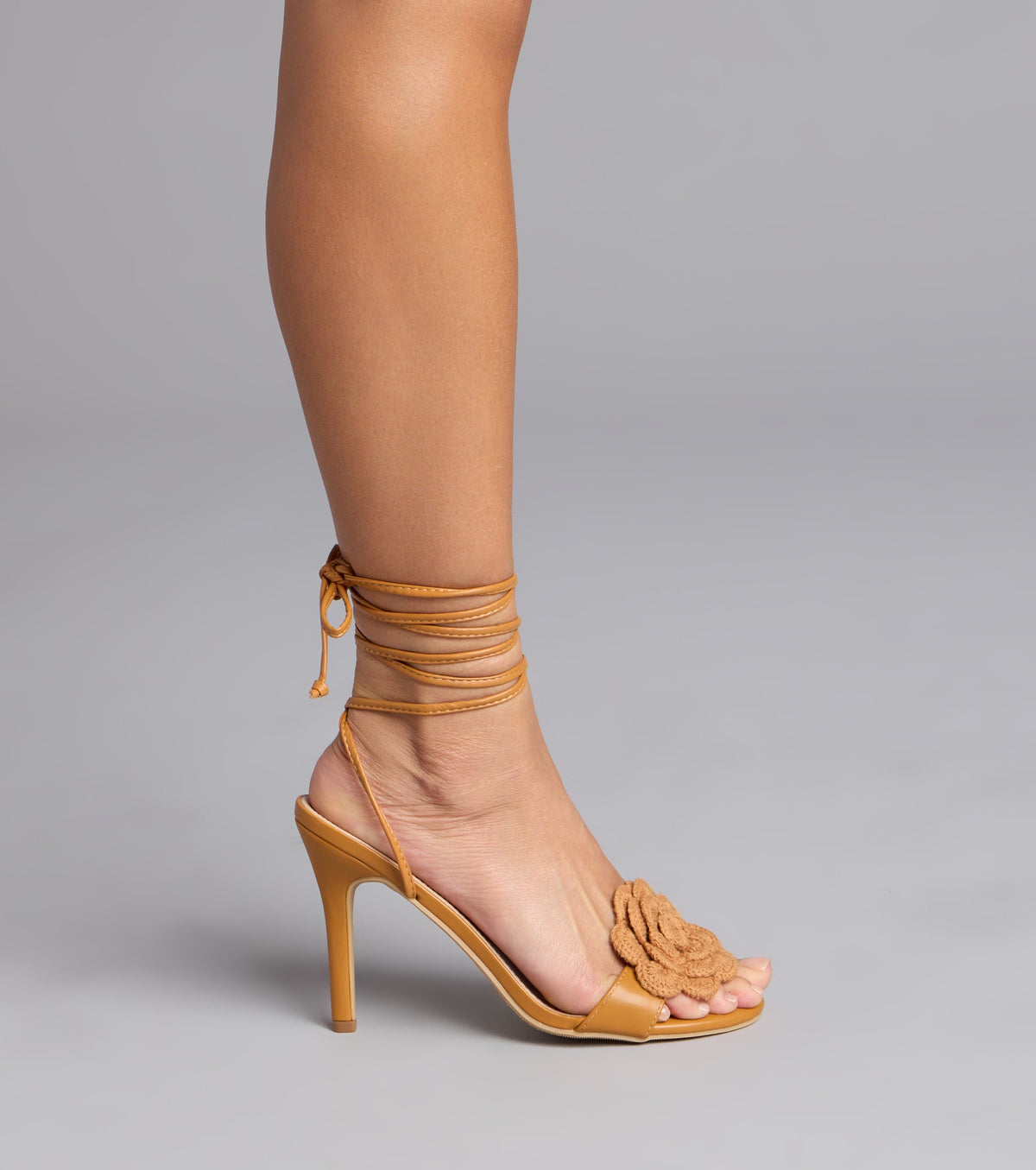 Rosé All Day Lace Up Heels
