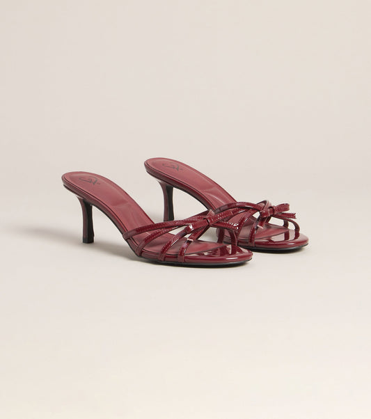 Date Night Bow Patent Mules