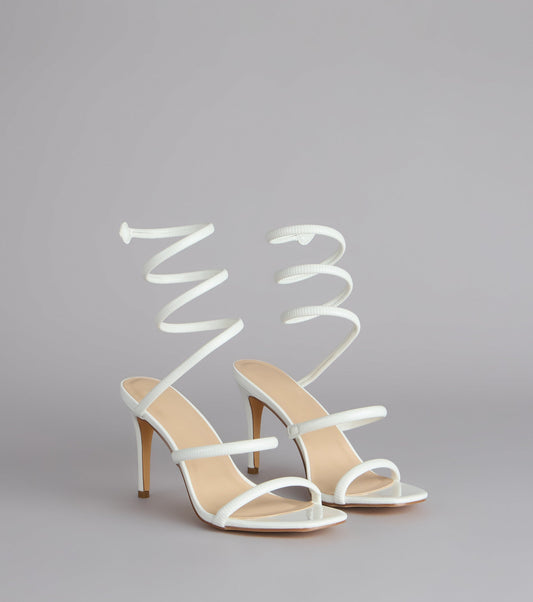 Wrap Me Up Spiral Stiletto Heels