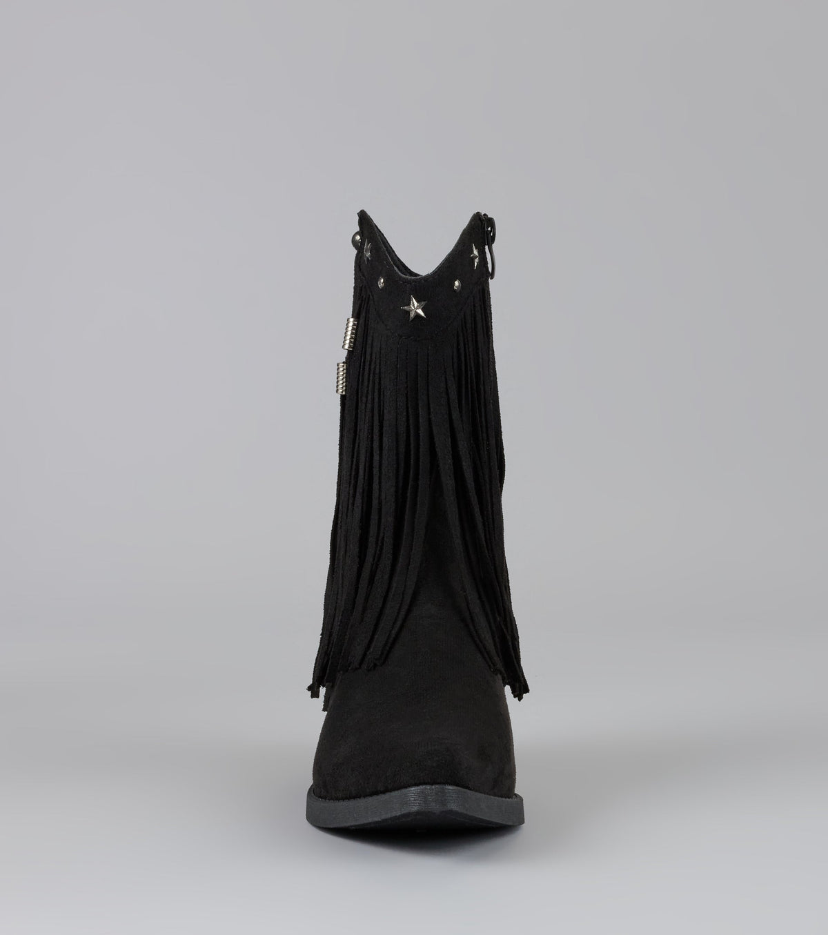 Fringe Flirt Studded Cowboy Boots
