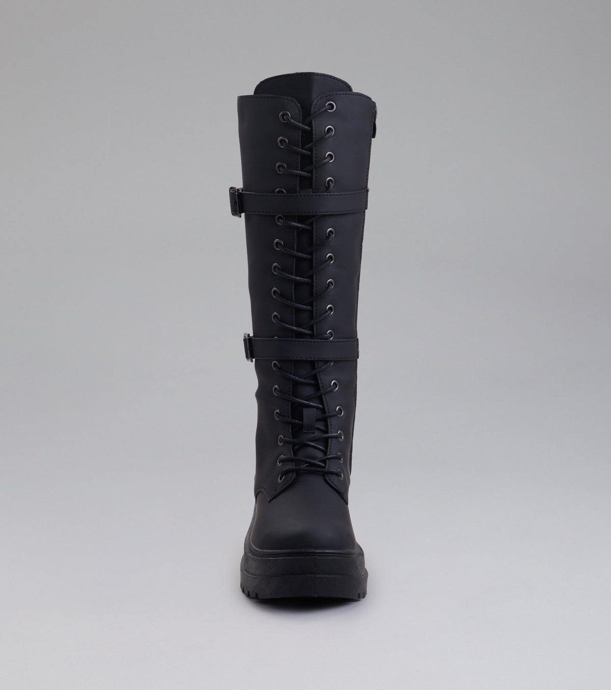 Serve and Slay Under The Knee Combat Boots
