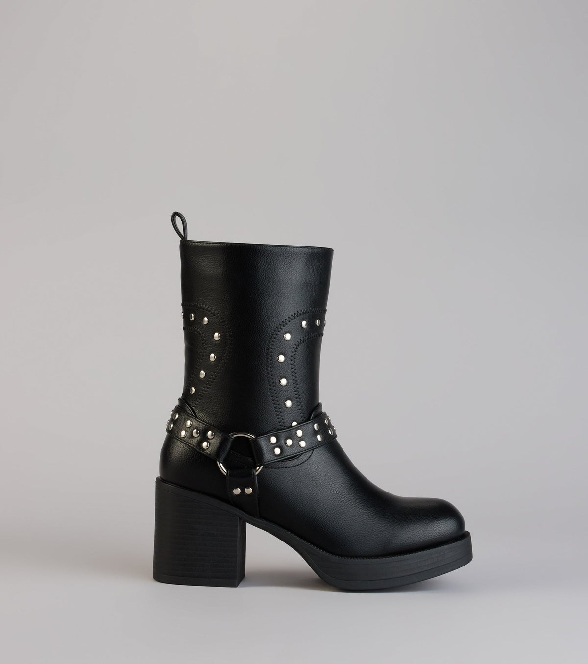 Bad Girl Energy Studded Moto Booties