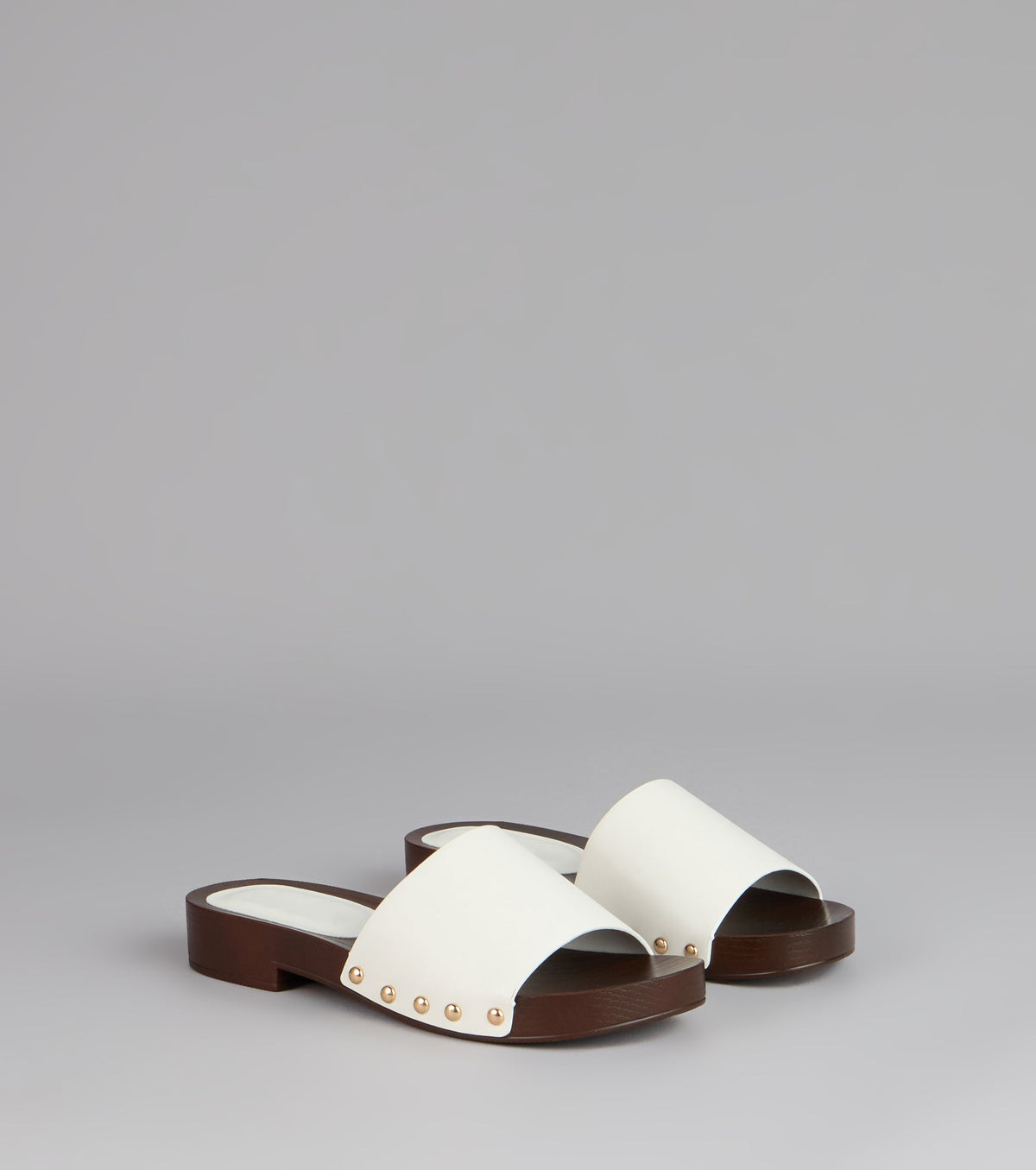 Easy Does It Wood Sole Slide Sandals