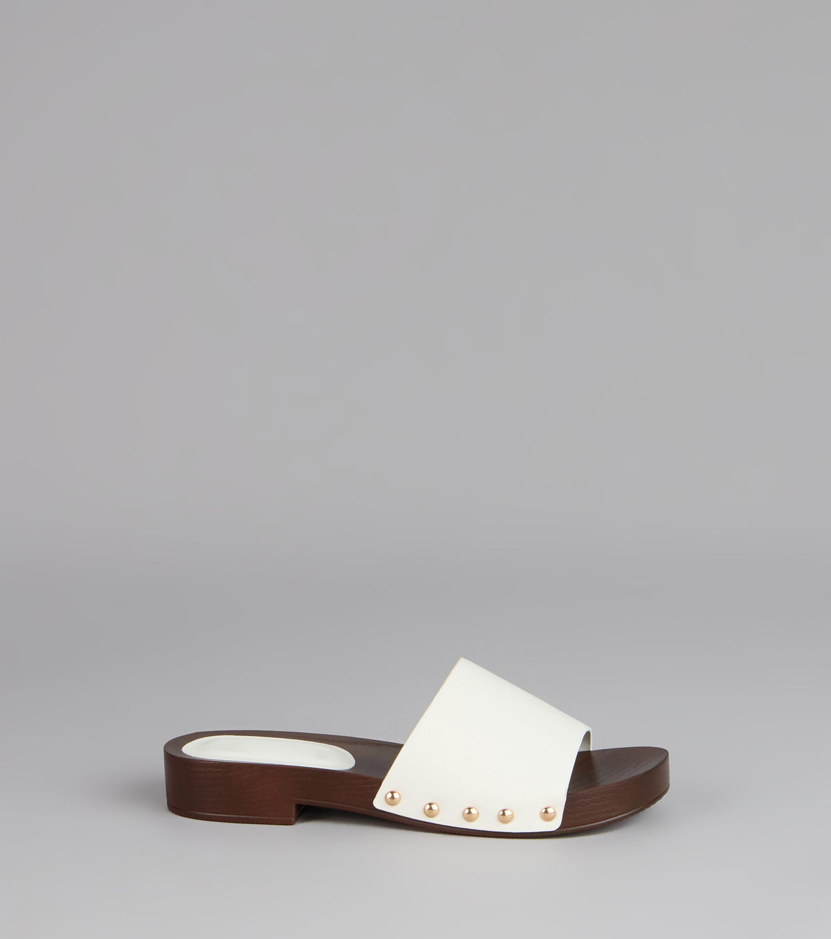 Easy Does It Wood Sole Slide Sandals