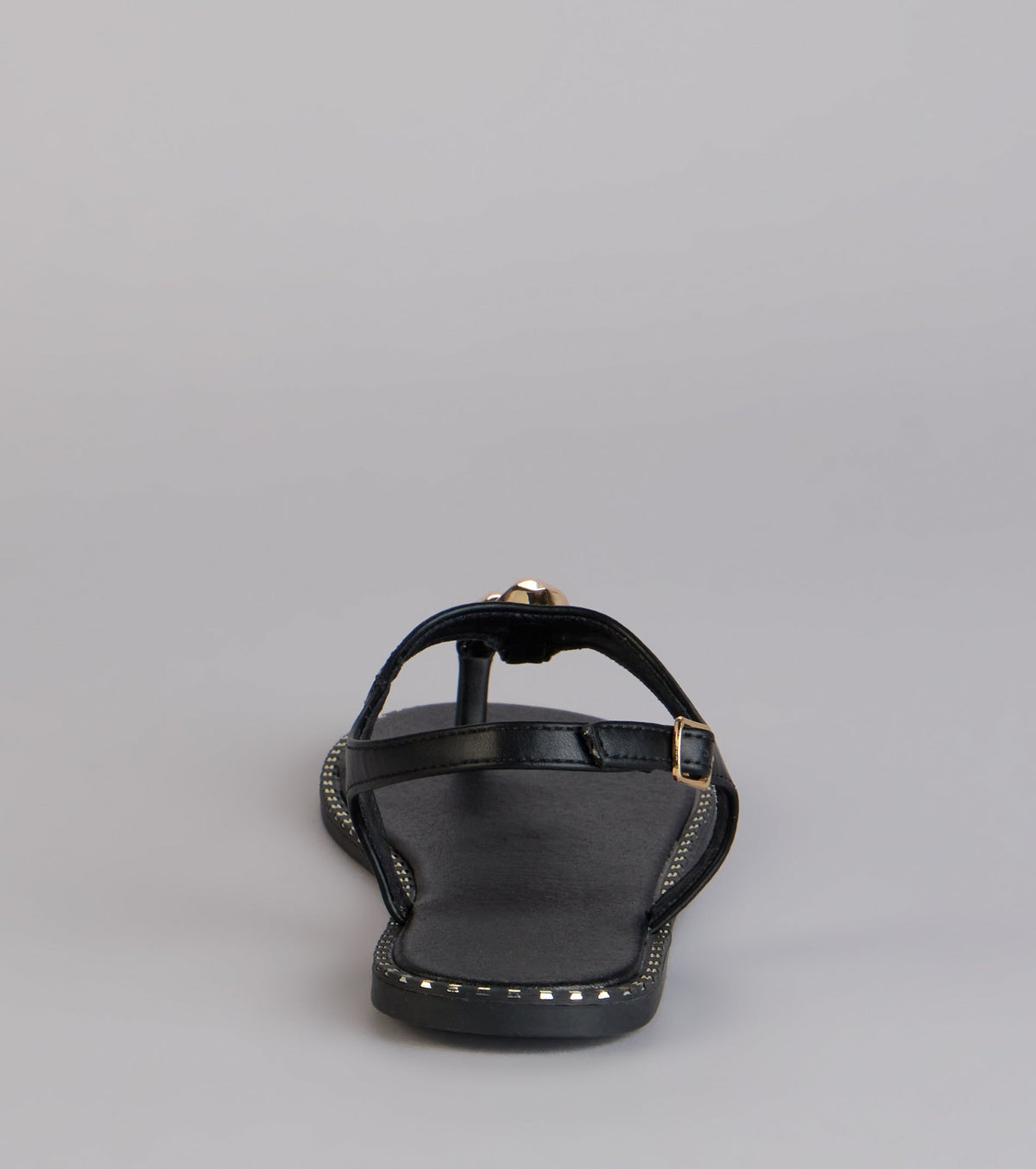 Easy Elegance Stone Beaded Thong Flat Sandals