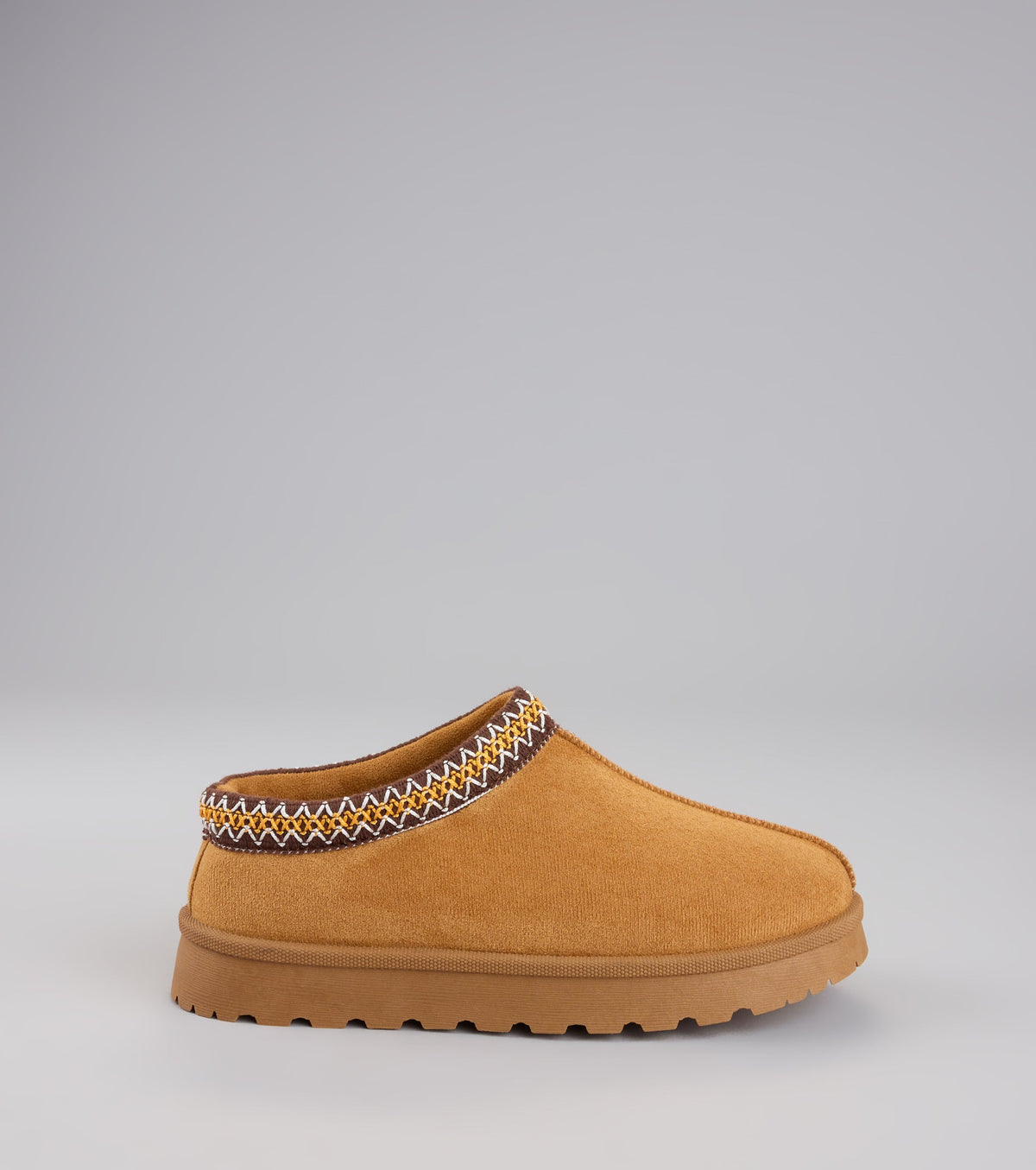 Cozy Status Faux Suede Platform Slippers