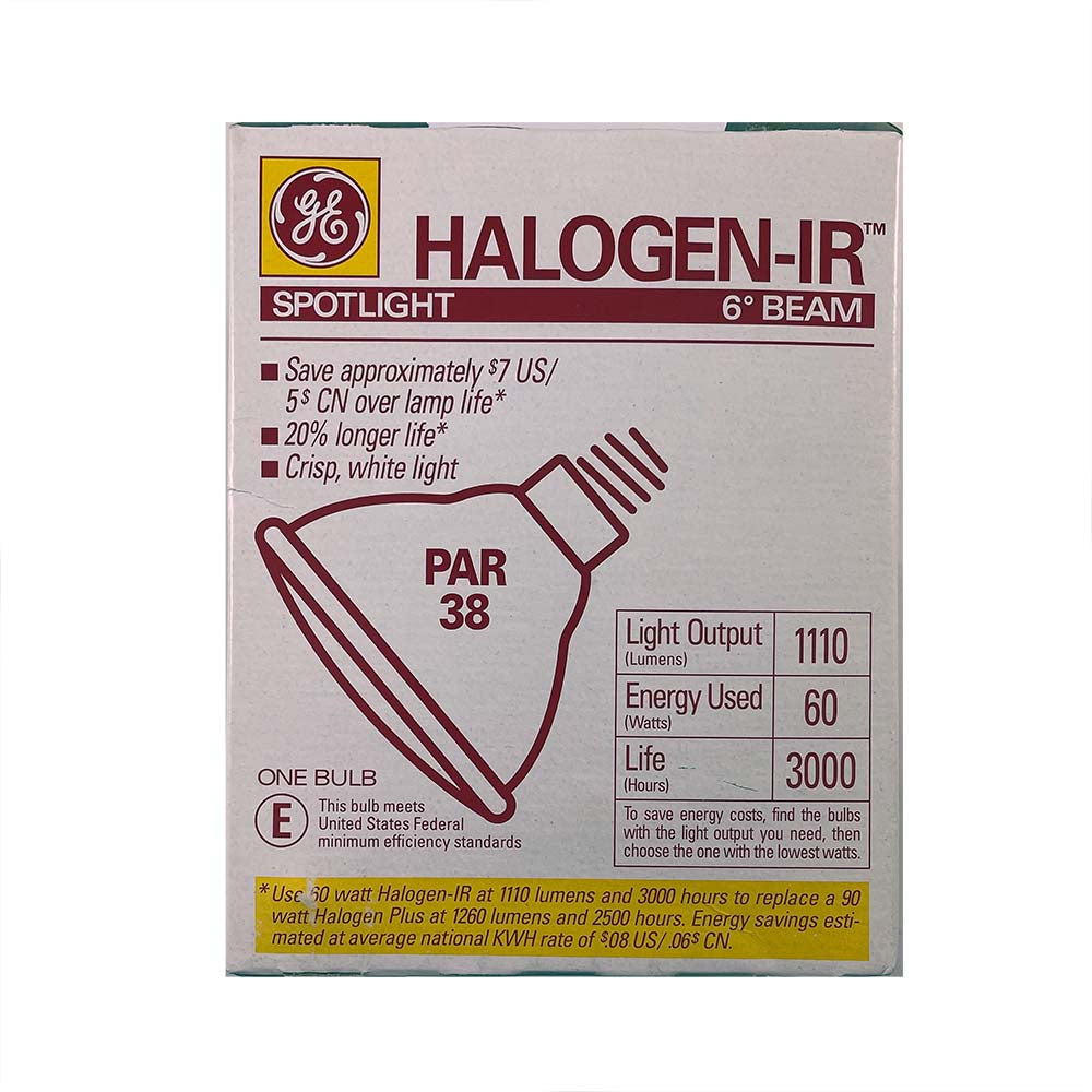 GE 11794 60W PAR38 Spot 6deg Halogen IR Light Bulb