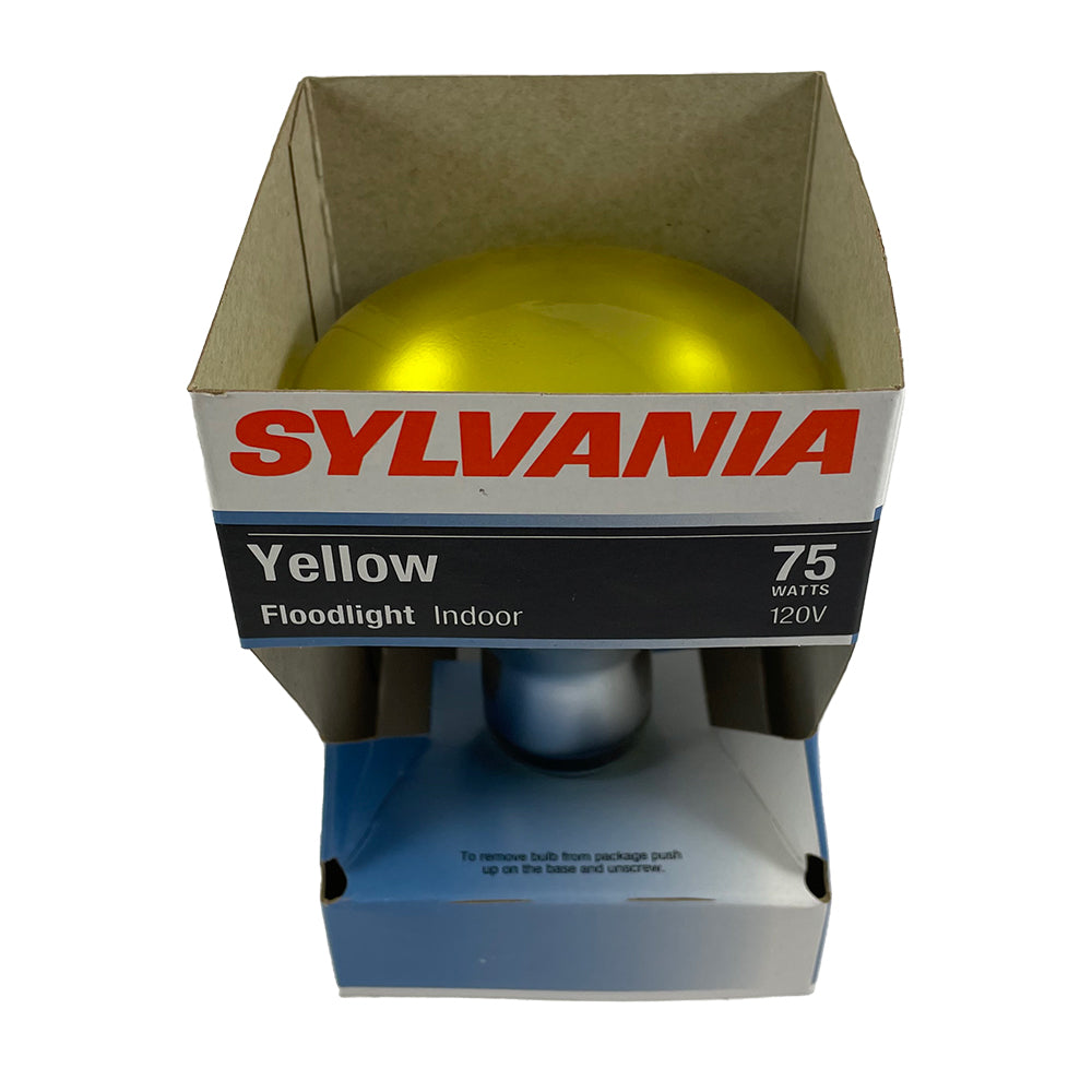 Sylvania 75W 120V Yellow BR30 Floodlight Incandescent Bulb