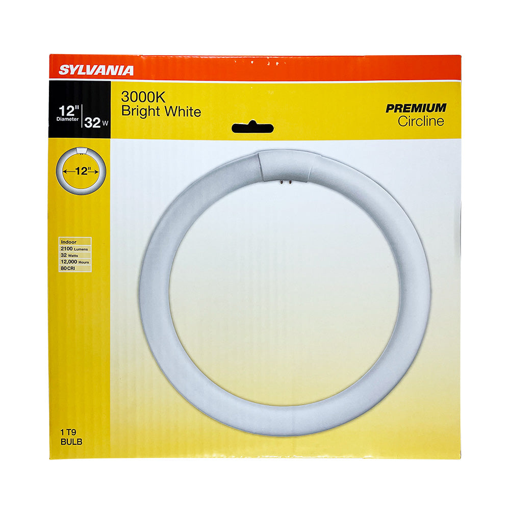 Sylvania FC12T9 32w 12in. T9 3000K Bright White 2100Lm Circline Fluorescent Bulb