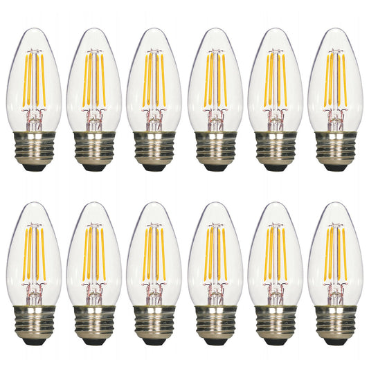12PK - 4.5w B11 Candle LED 2700K Medium Base Non-Dimmable - 40w equiv
